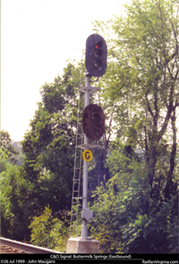 C&O Railway signal: Buttermilk Springs (EB)